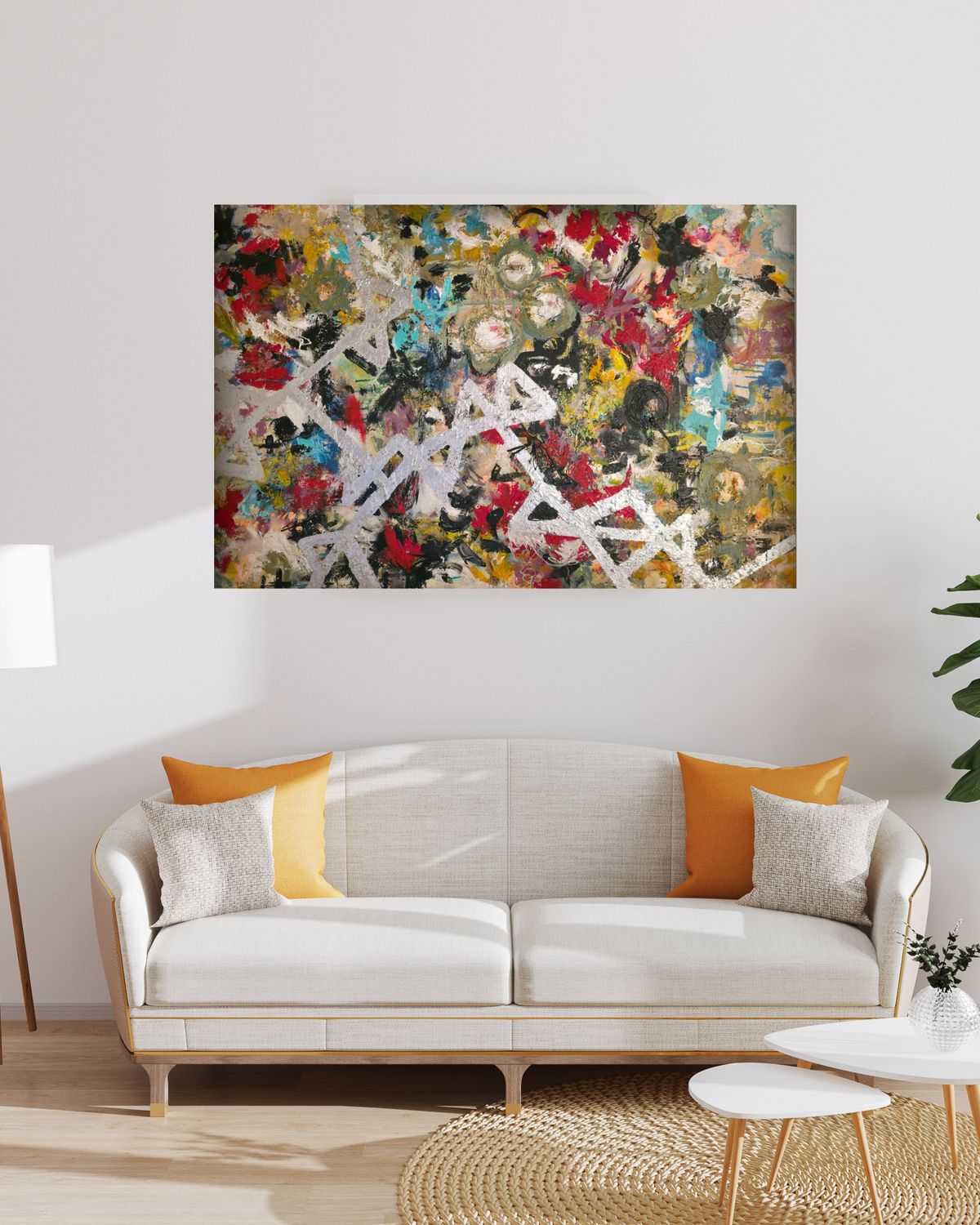 &quot;ALL HERE- ARTE ORIGINAL ABSTRACTO - TECNICA ACRILICO-MIXTA SOBRE LIENZO