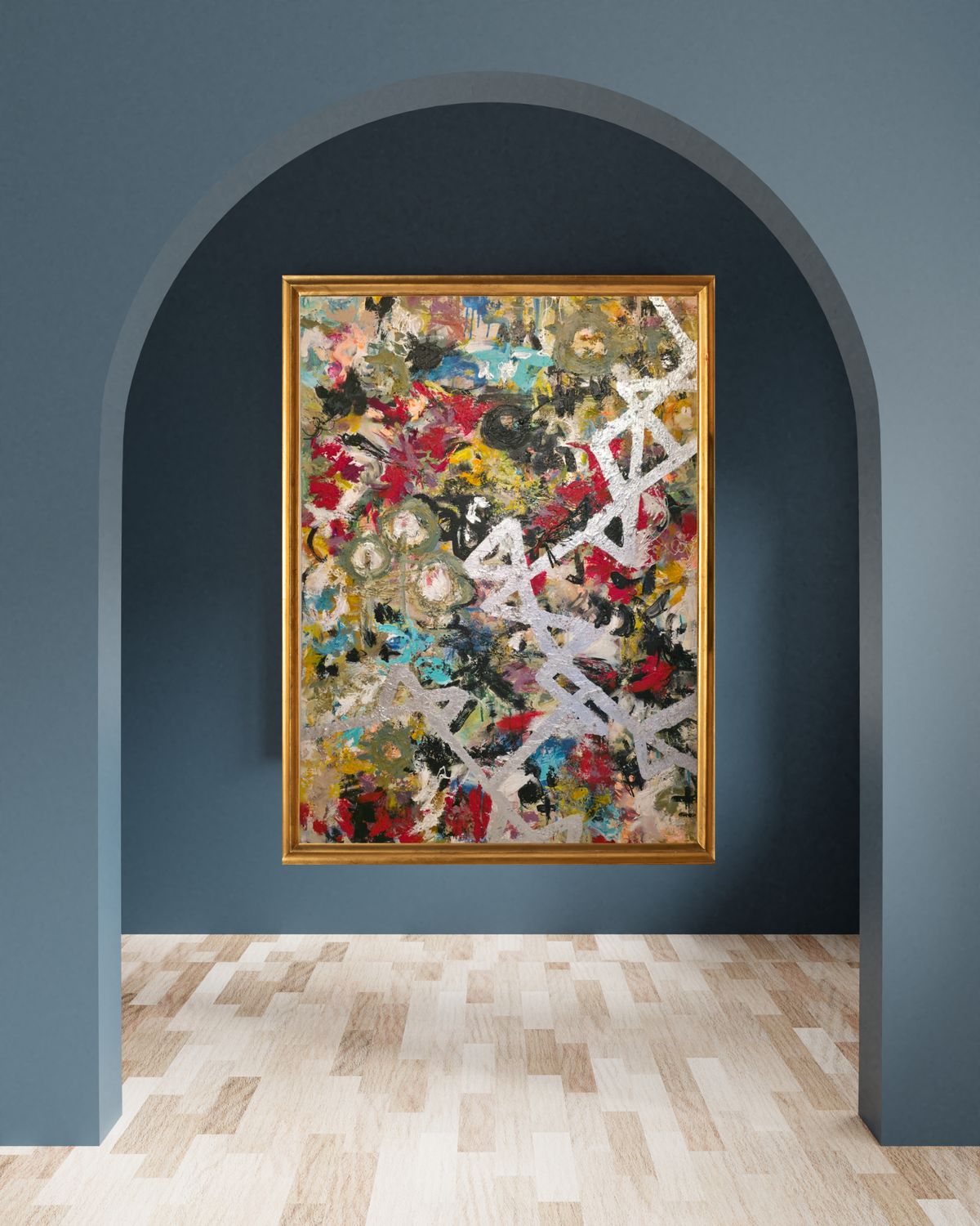 &quot;ALL HERE- ARTE ORIGINAL ABSTRACTO - TECNICA ACRILICO-MIXTA SOBRE LIENZO