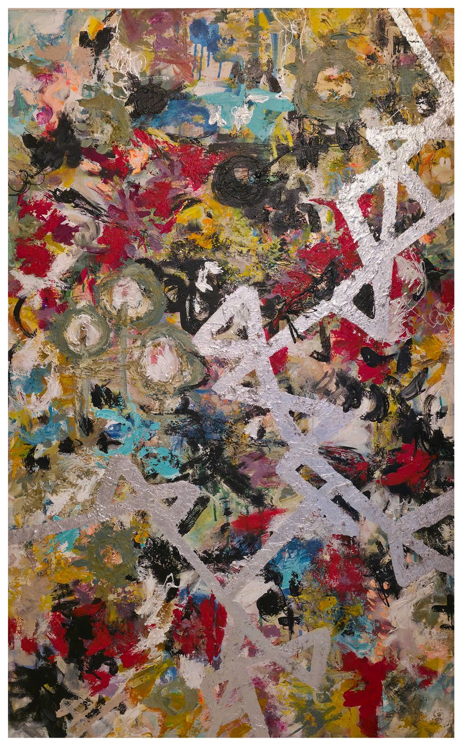 &quot;ALL HERE- ARTE ORIGINAL ABSTRACTO - TECNICA ACRILICO-MIXTA SOBRE LIENZO