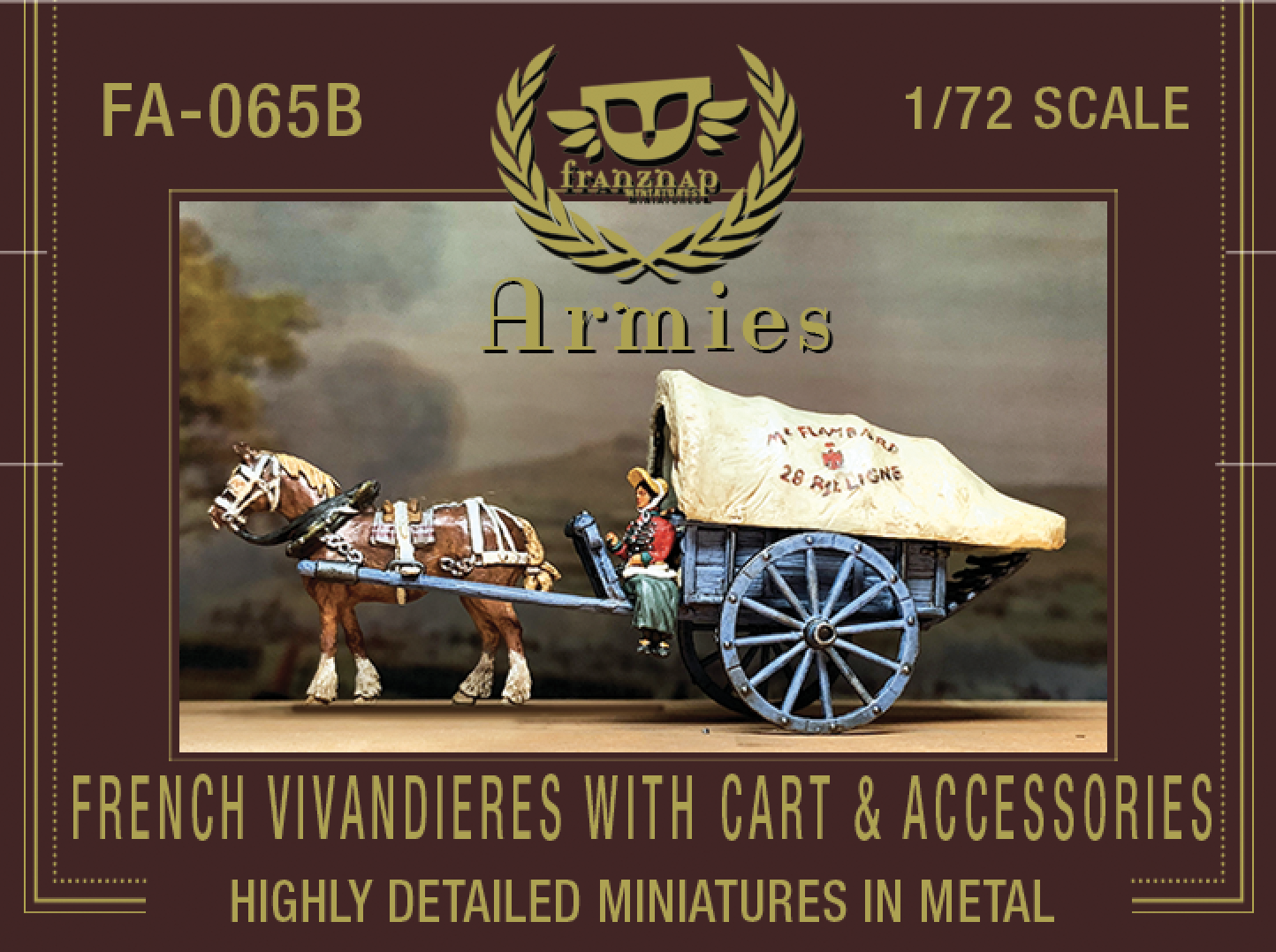 FA-065B French Vivandiere with Cart &amp; Accessories