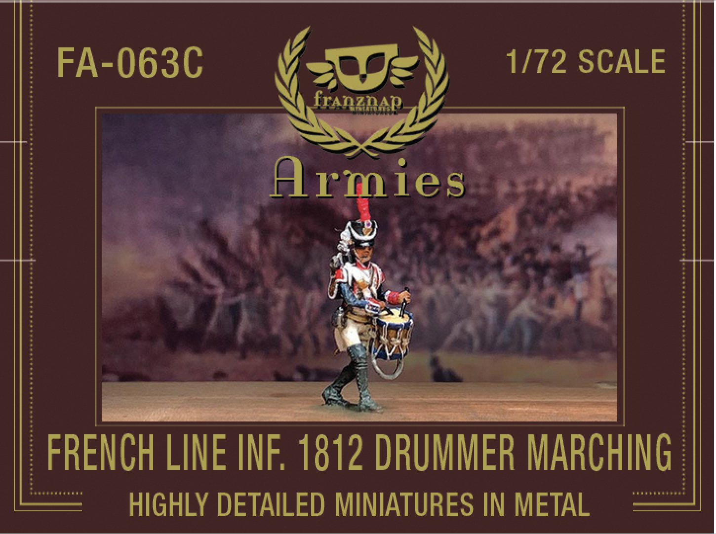 FA-063C French Line Infantry 1812 Drummer marching
