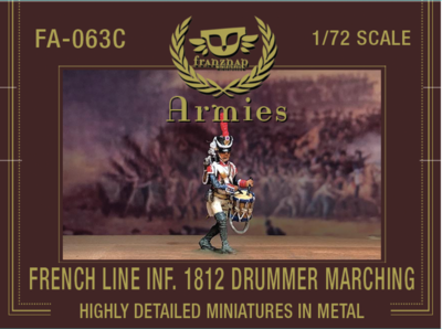 FA-063C French Line Infantry 1812 Drummer marching