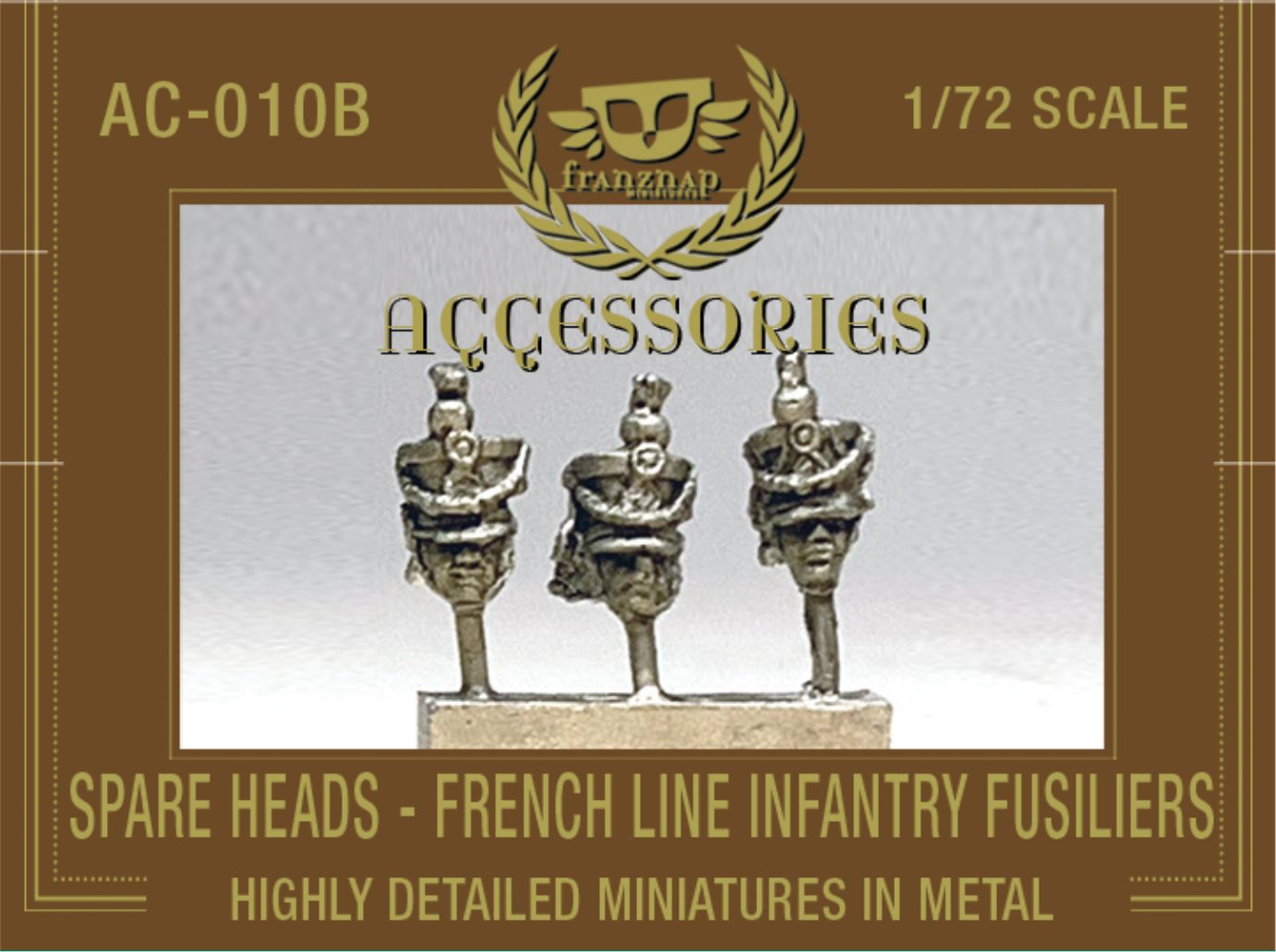 AC-010B SPARE HEADS French Line infantry Fusiliers