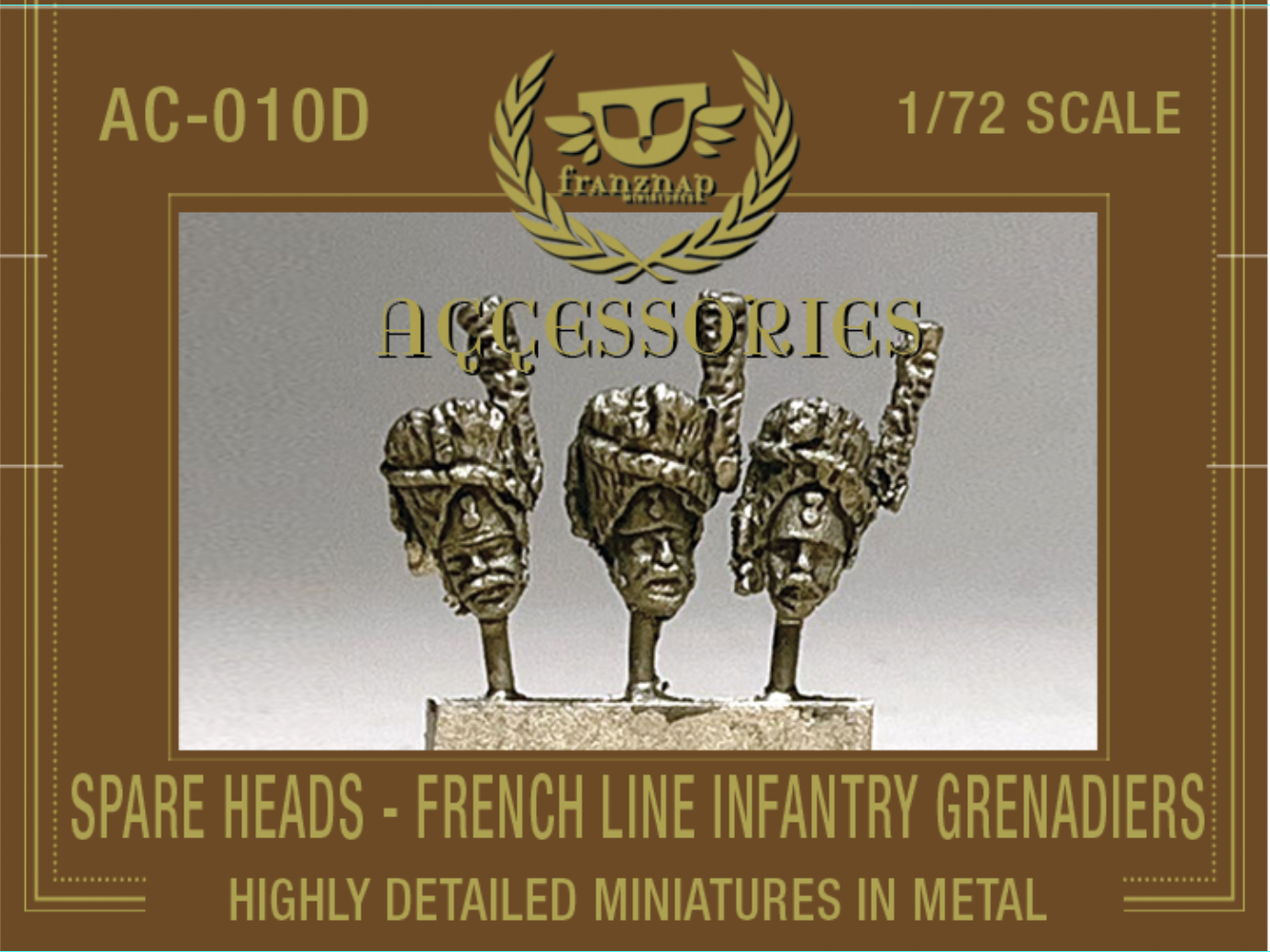 AC-010D SPARE HEADS France Line infantry Grenadiers