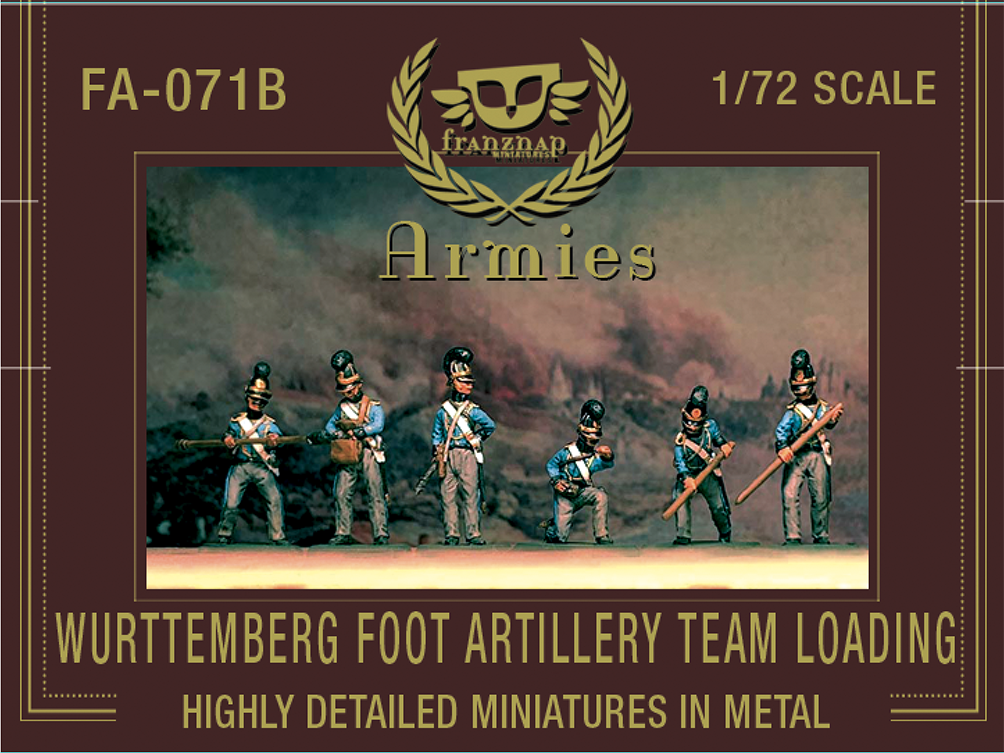 FA-071B Wurttemberg Foot Artillery Team Loading