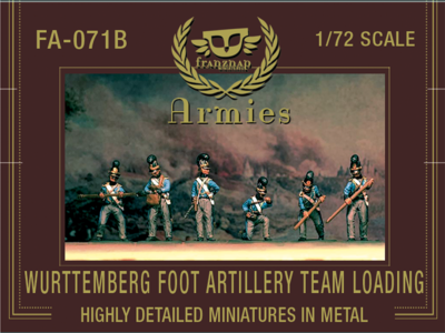 FA-071B Wurttemberg Foot Artillery Team Loading