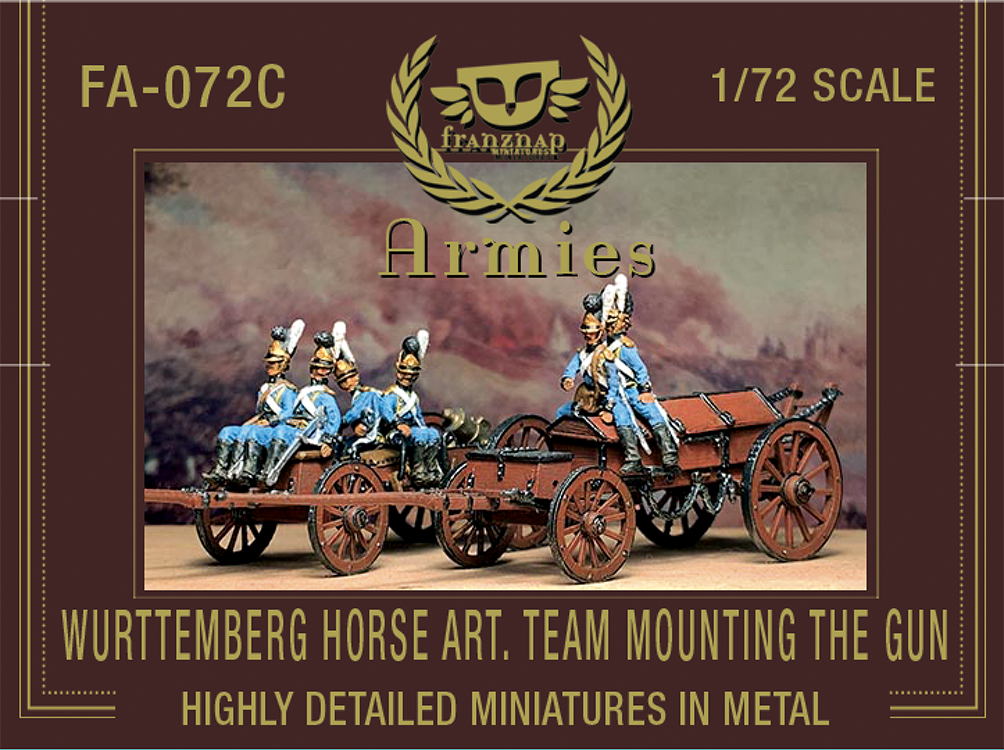 FA-072C Wurttemberg Horse Artillery Team Mounting the Gun