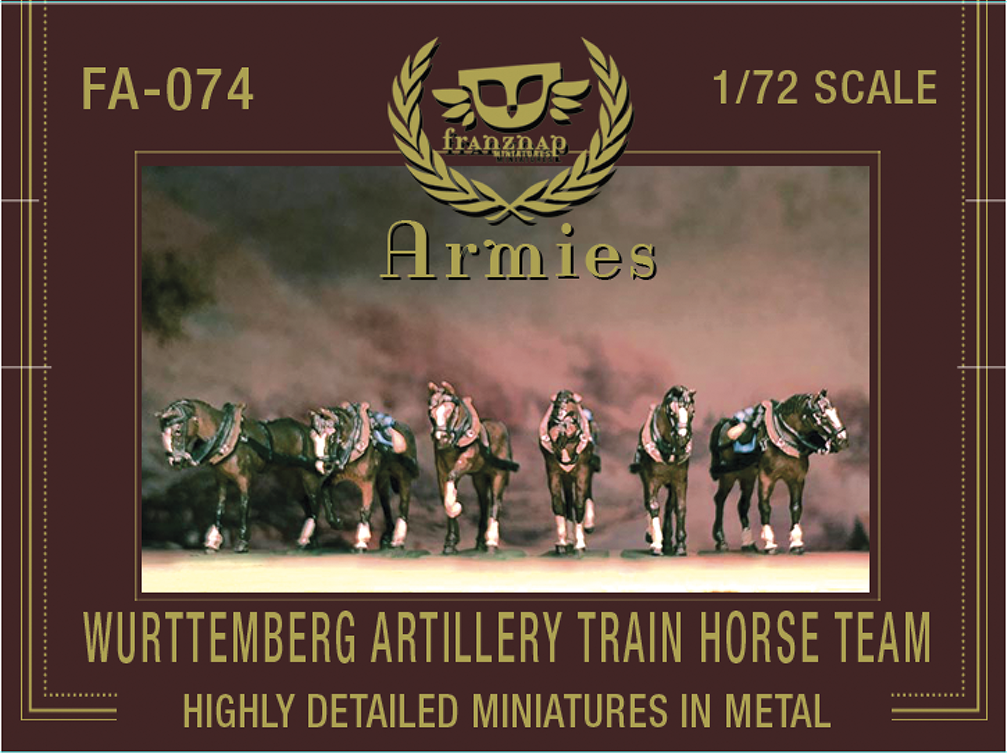 FA-074 Wurttemberg Artillery Train Horse Team