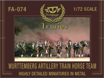 FA-074 Wurttemberg Artillery Train Horse Team