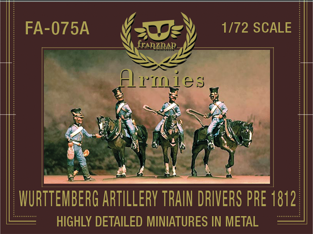 FA-075A Wurttemberg Artillery Train Drivers pre 1812