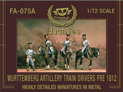 FA-075A Wurttemberg Artillery Train Drivers pre 1812