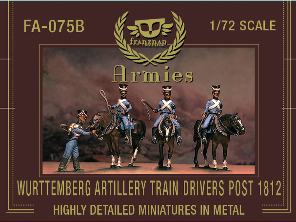 FA-075B Wurttemberg Artillery Train Drivers post 1812