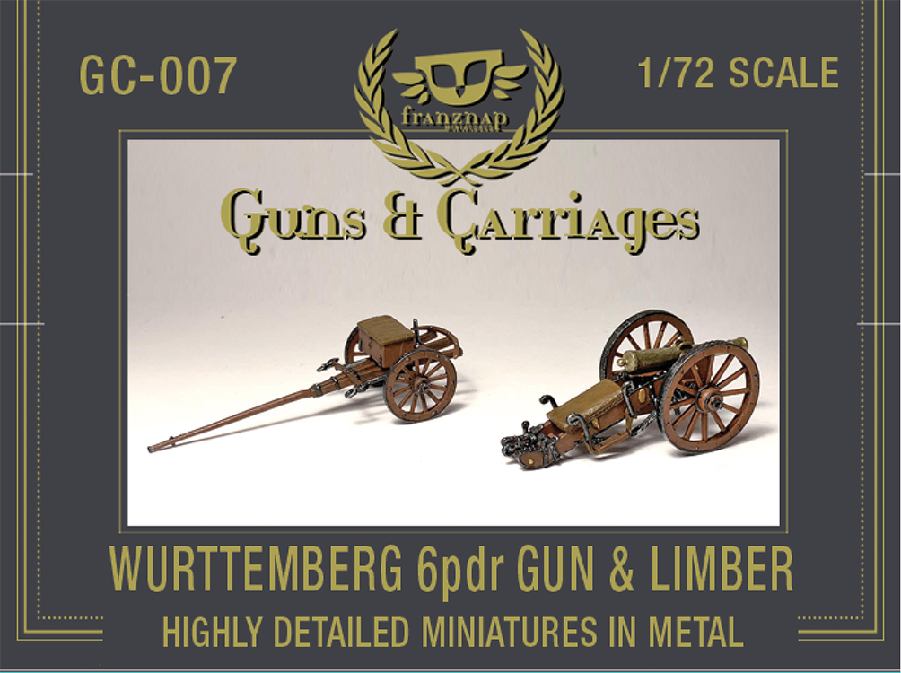 GC-007 Wurttemberg Artillery 6pdr Gun and Limber
