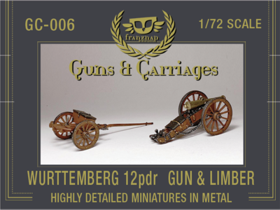 GC-006 Wurttemberg Artillery 12pdr Gun and Limber