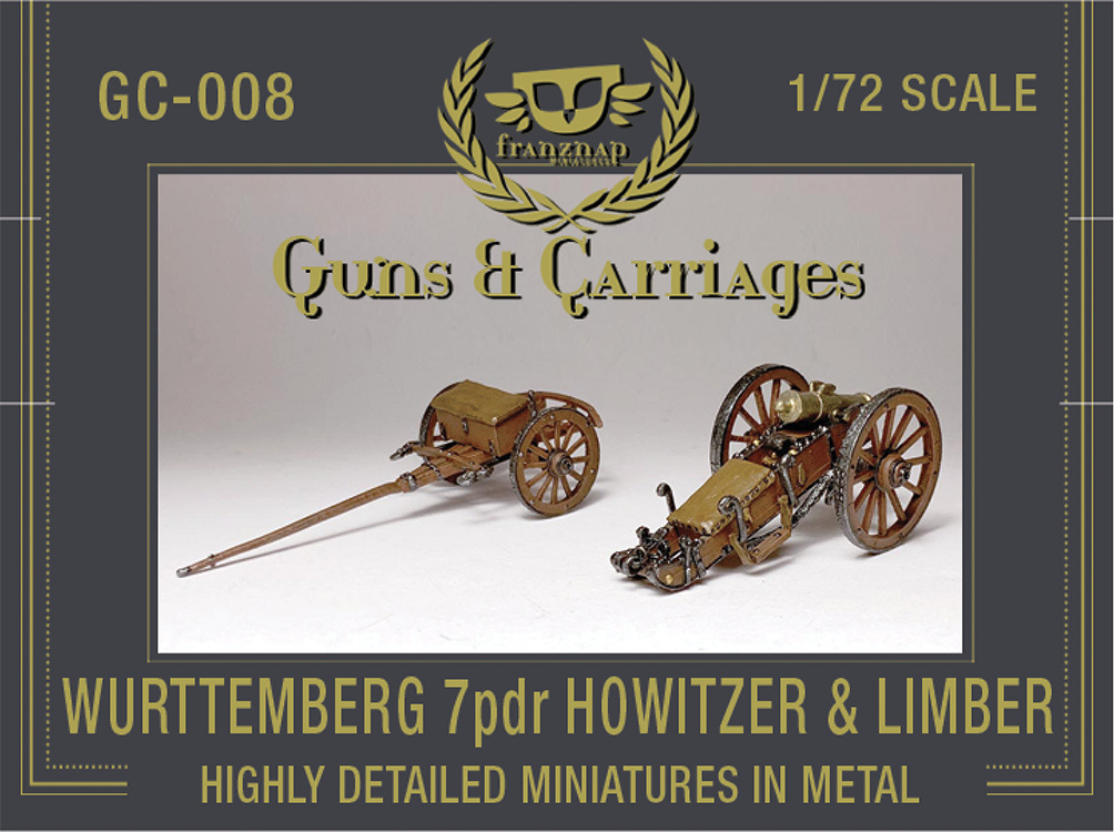 GC-008 Wurttemberg Artillery 7pdr Howitzer and Limber