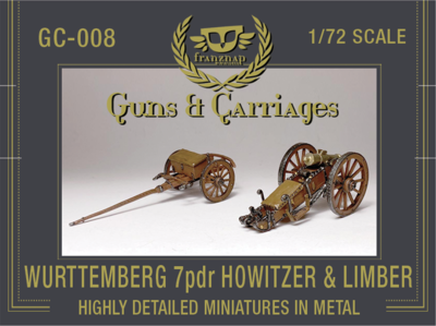 GC-008 Wurttemberg Artillery 7pdr Howitzer and Limber