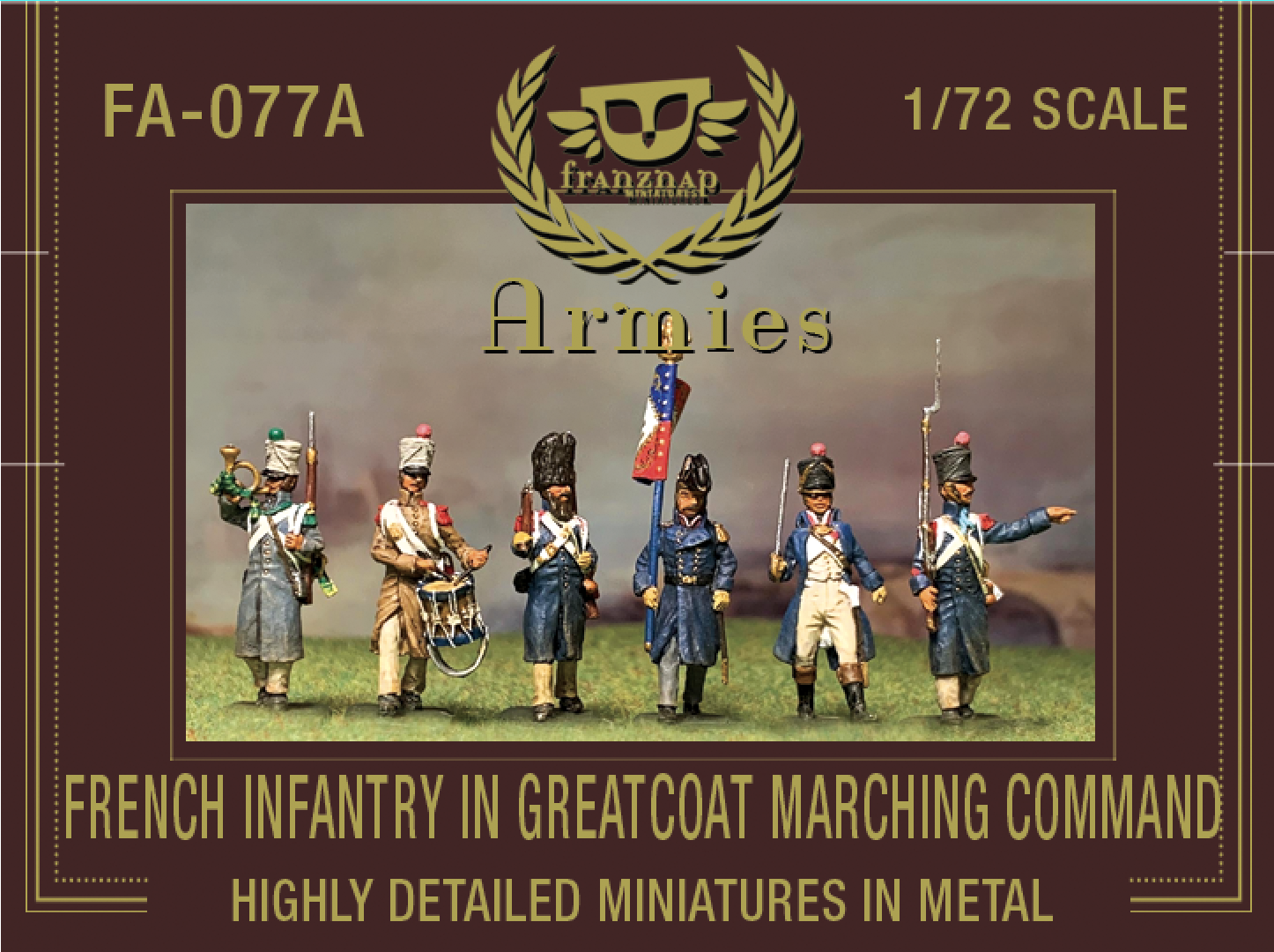 FA-077A French Infantry in Greatcoat Marching Command