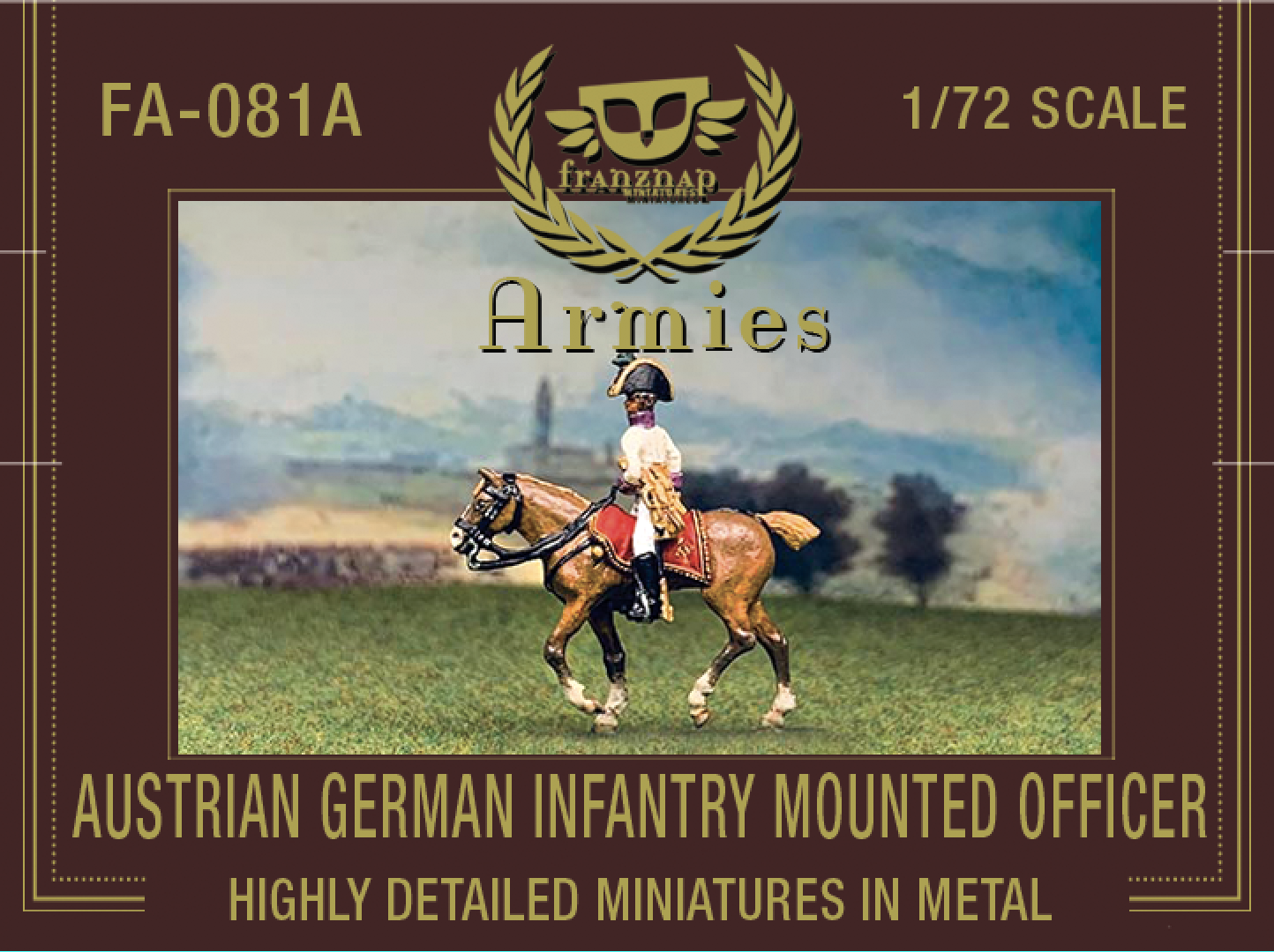 FA-081A Austrian  German Infantry Mounted Officer