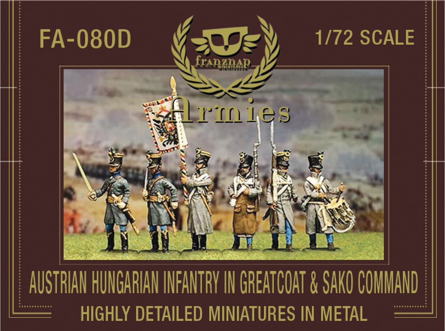 FA-080D Austrian Hungarian Infantry In Greatcoat &amp; Sako Command