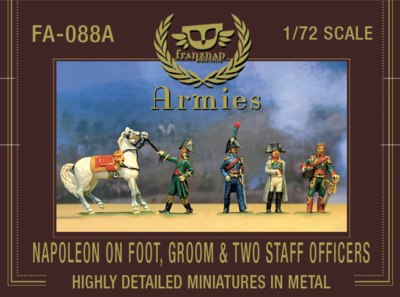 FA-088A Napoleon on foot, groom and 2 staff officers