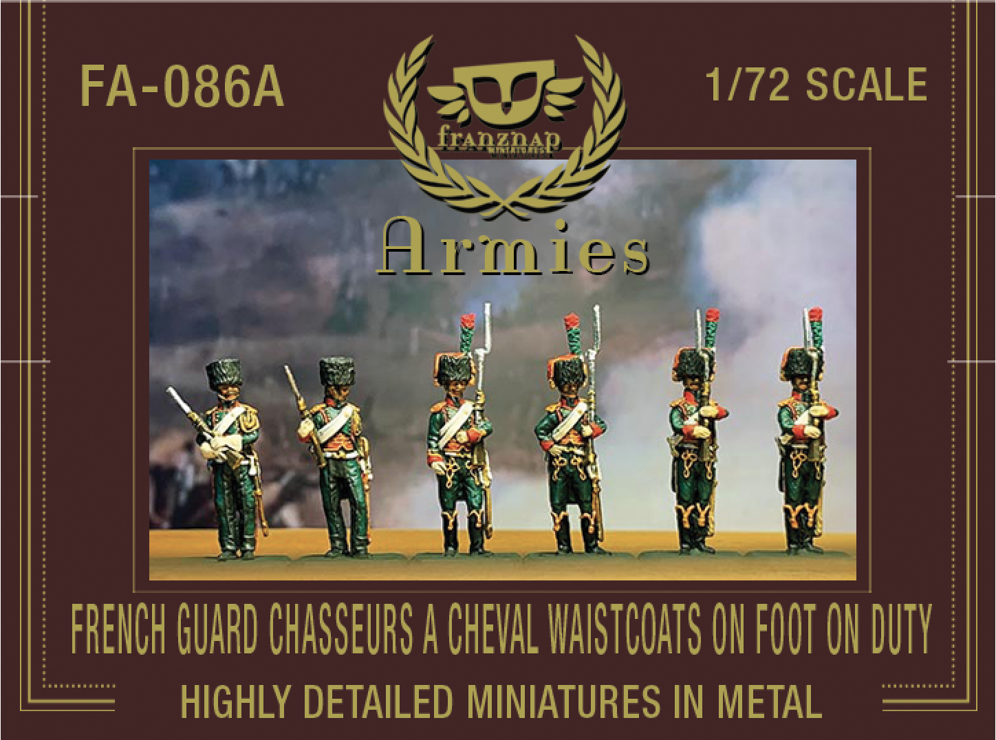 FA-086A French Guard Chasseurs a Ch. Waistcoat  on foot on Duty
