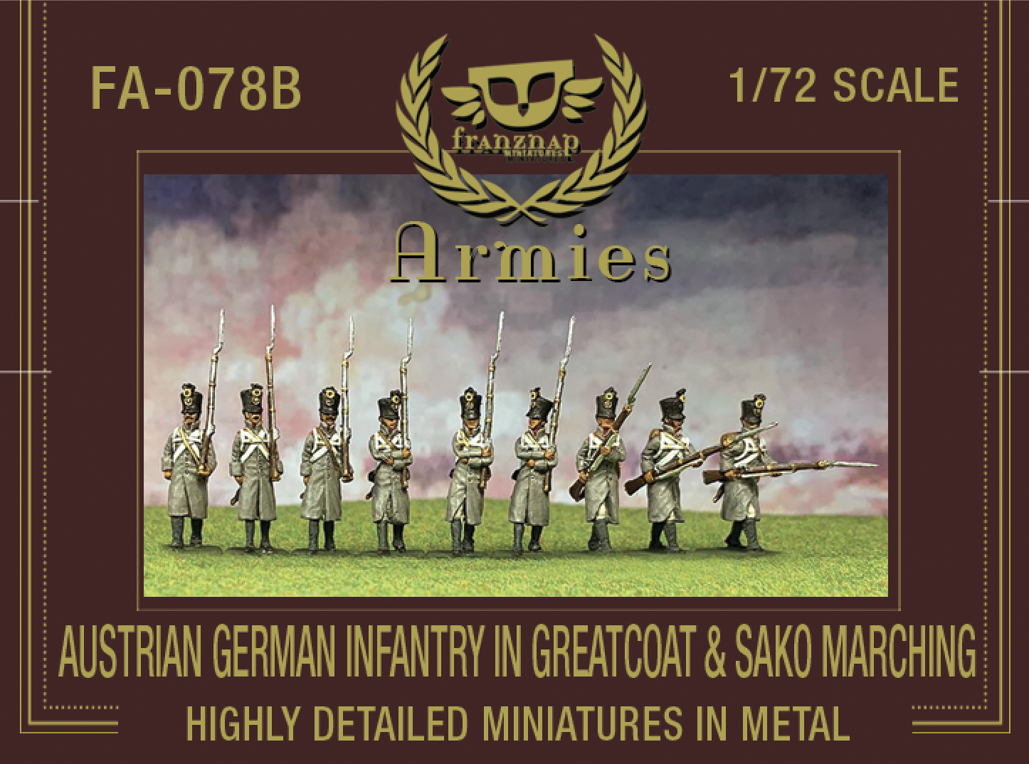 FA-078B Austrian German Infantry in Greatcoat &amp; Sako Marching