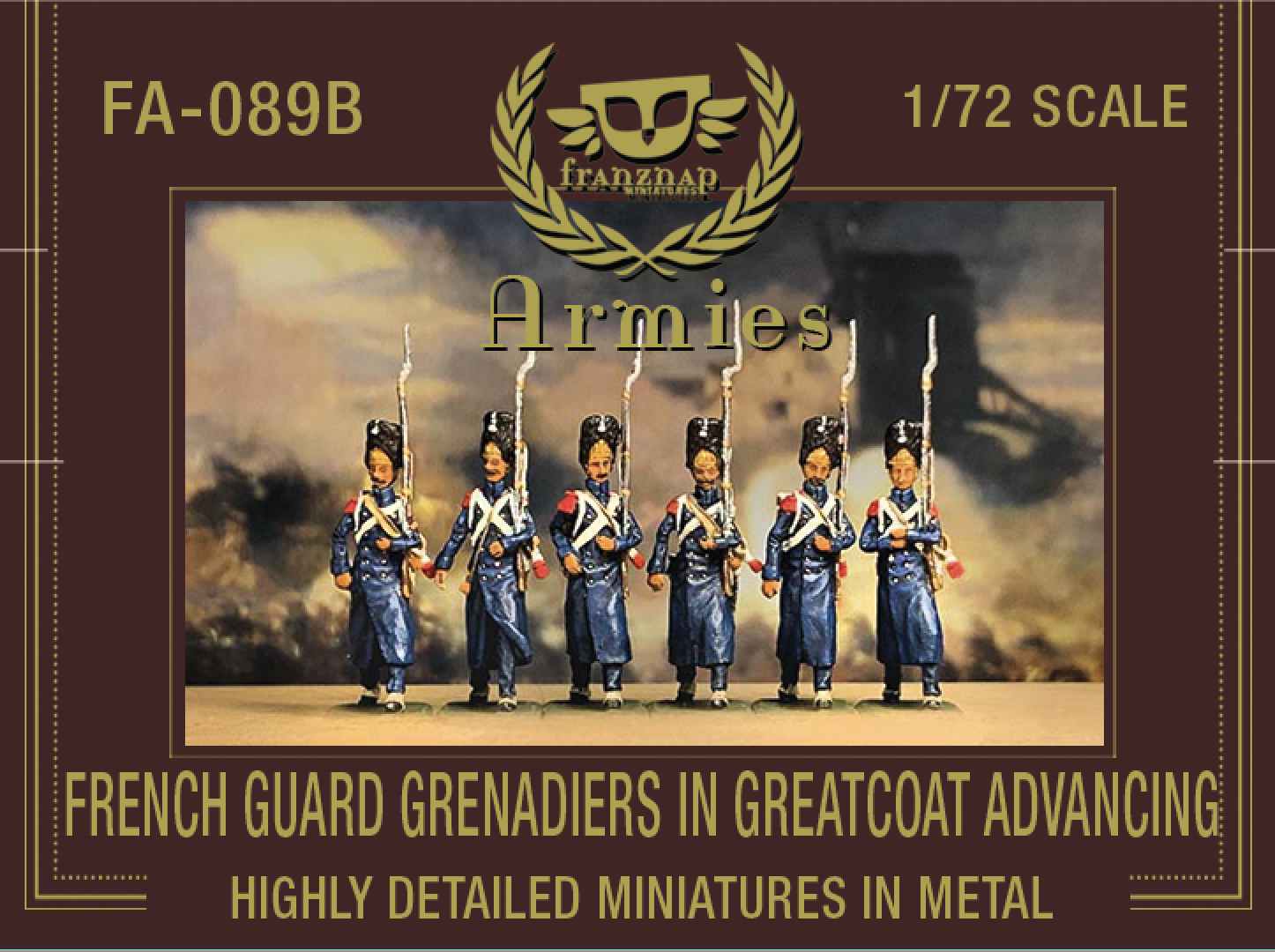 FA-089B French Guard Grenadiers in Greatcoat Advancing