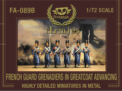FA-089B French Guard Grenadiers in Greatcoat Advancing