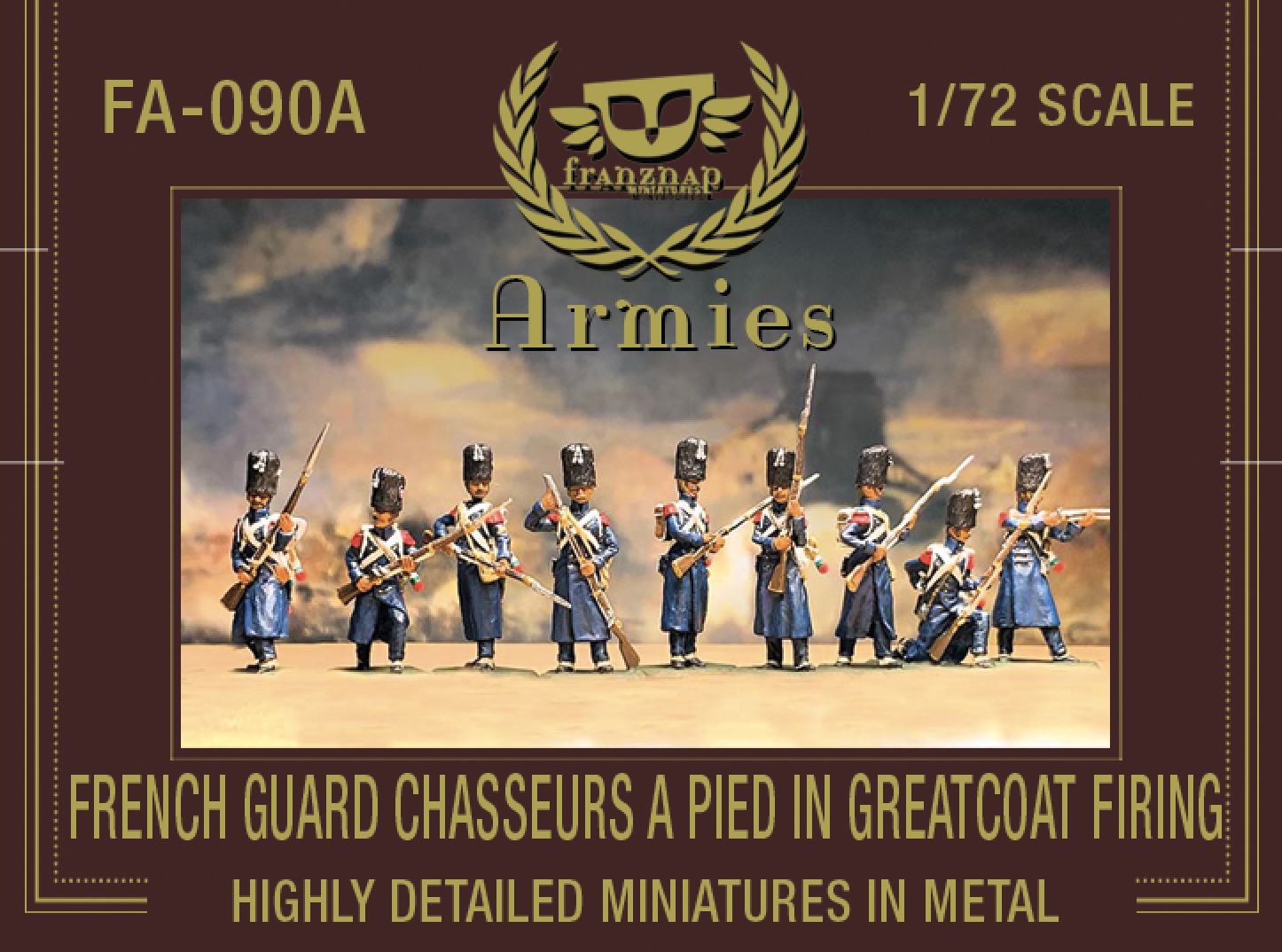 FA-090A French Guard Chasseurs a Pied in Greatcoat Firing