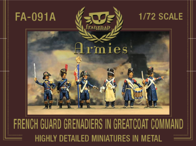 FA-091A French Guard Grenadiers in Greatcoat Command