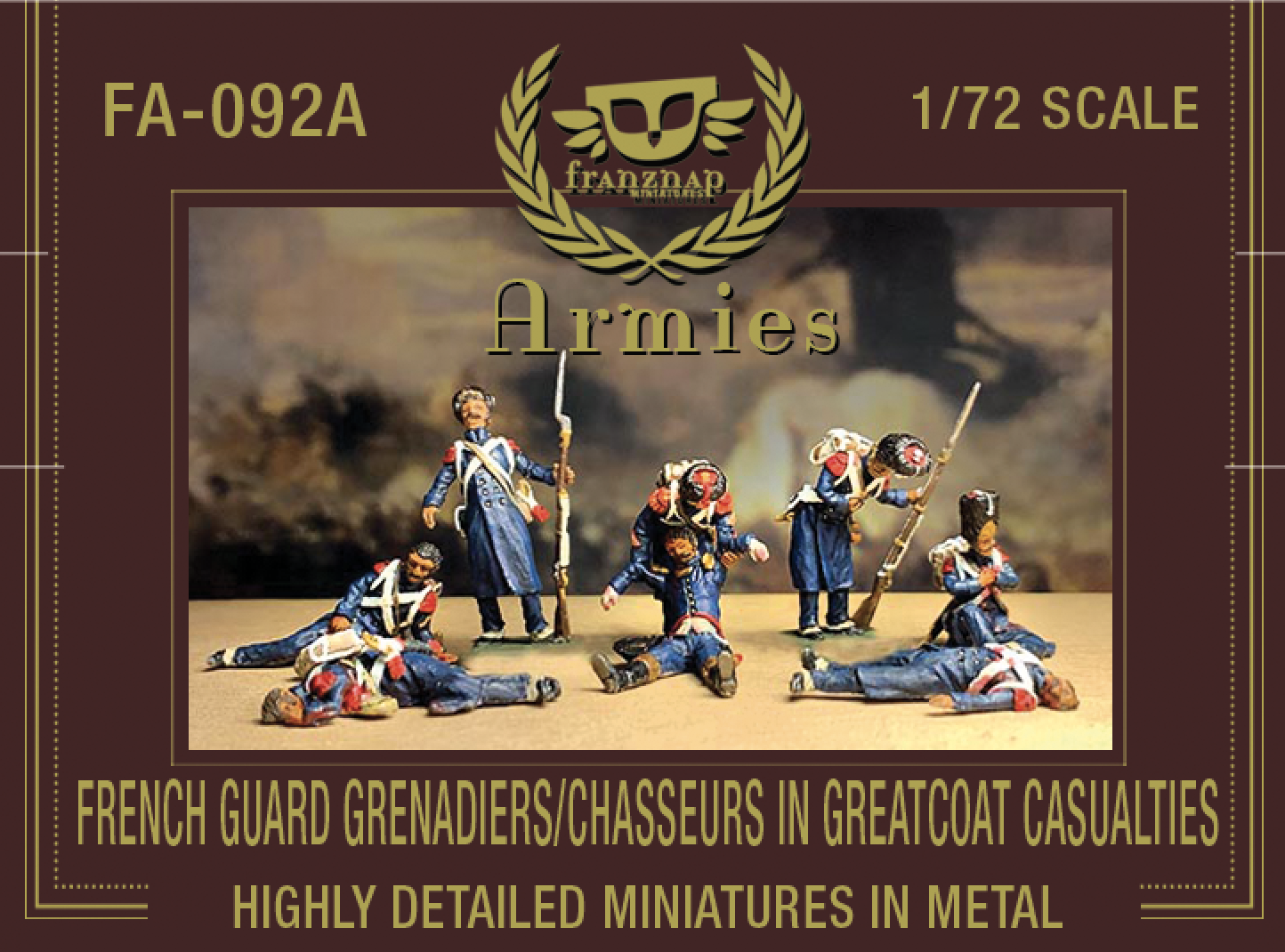 FA-092A French Guard Grenadiers/Chasseurs in greatcoat Casualties