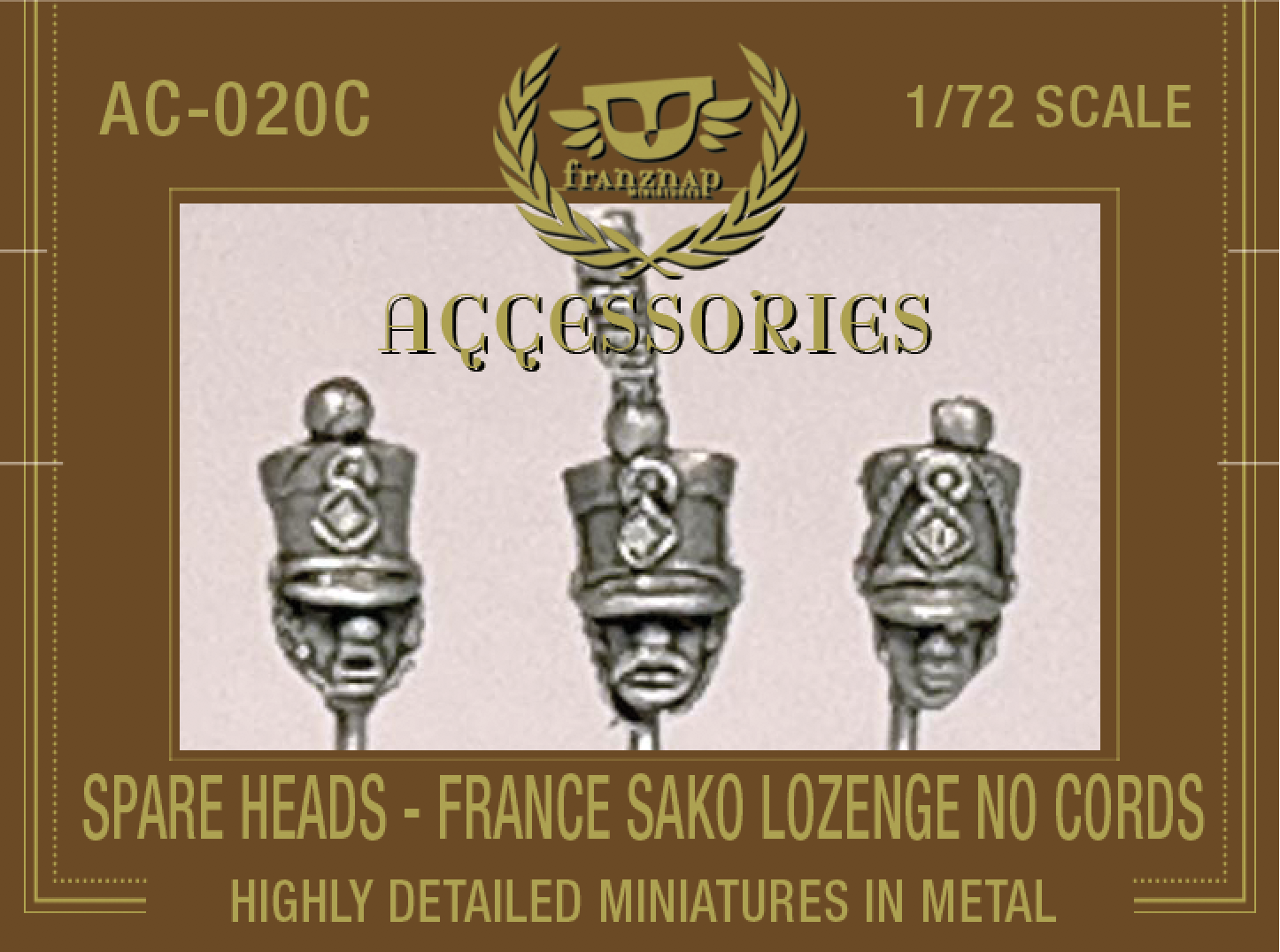AC-020C SPARE HEADS Sako Lozenge Plate no cords