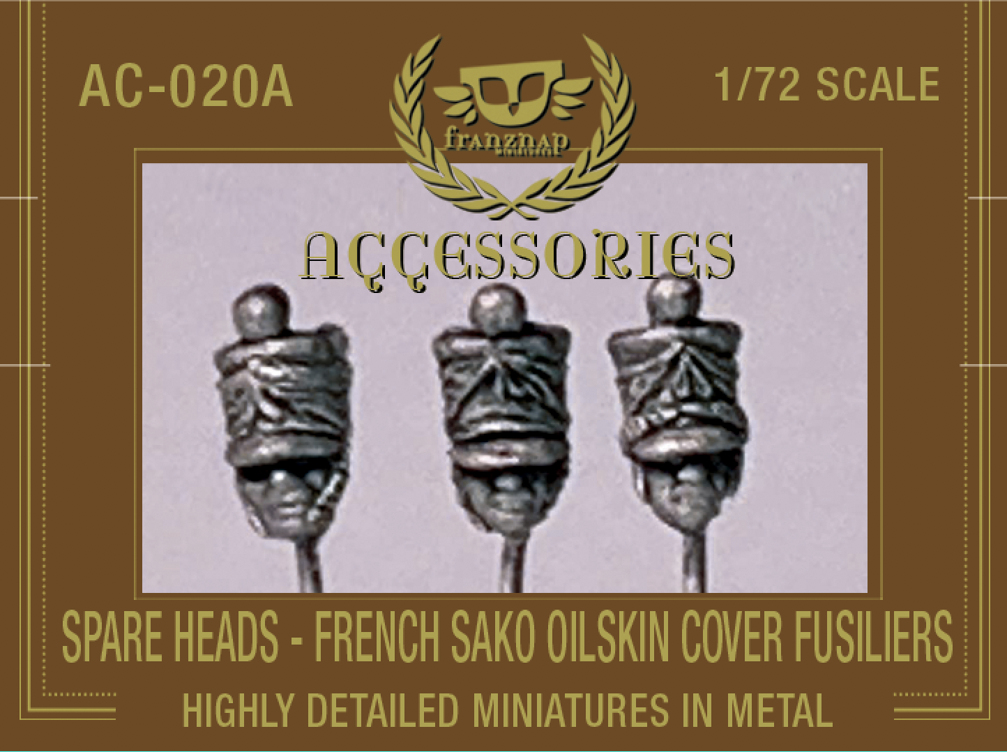 AC-020A SPARE HEADS France Sakos oilskin cover fusiliers