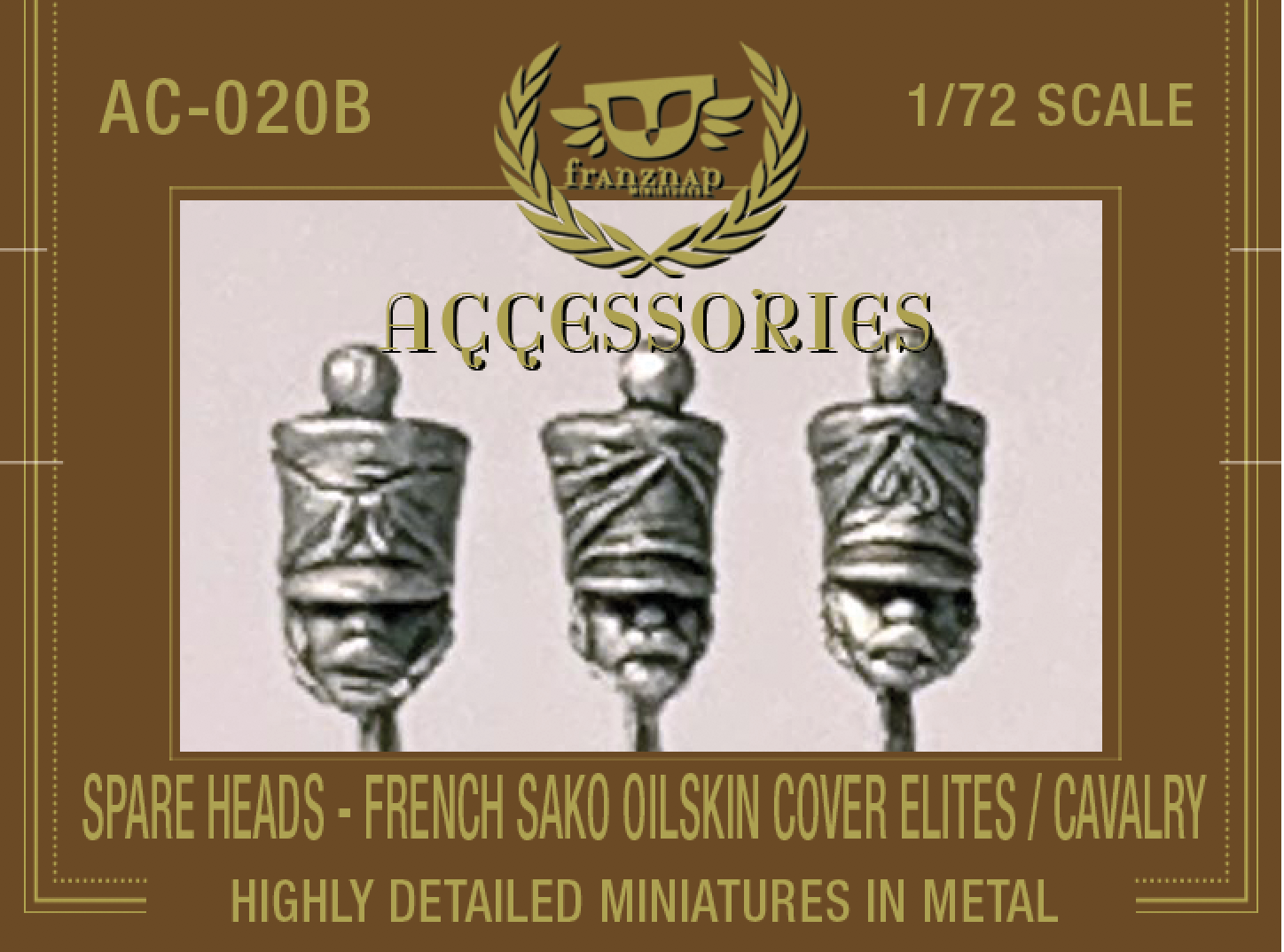 AC-020B SPARE HEADS France Sako Oilskin cover Elites/Cavalry