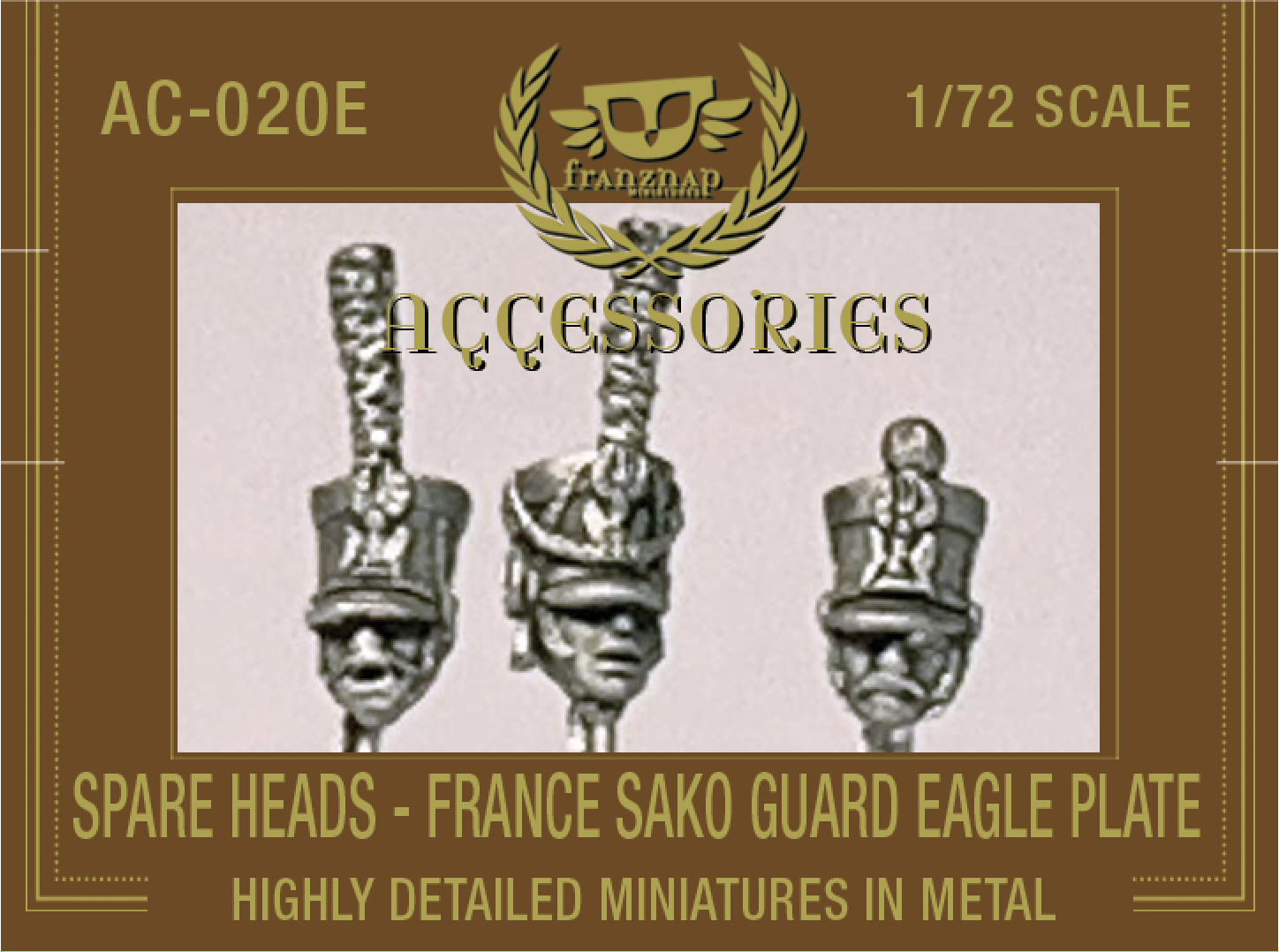 AC-020E SPARE HEADS France Sako Guard Eagle Plate