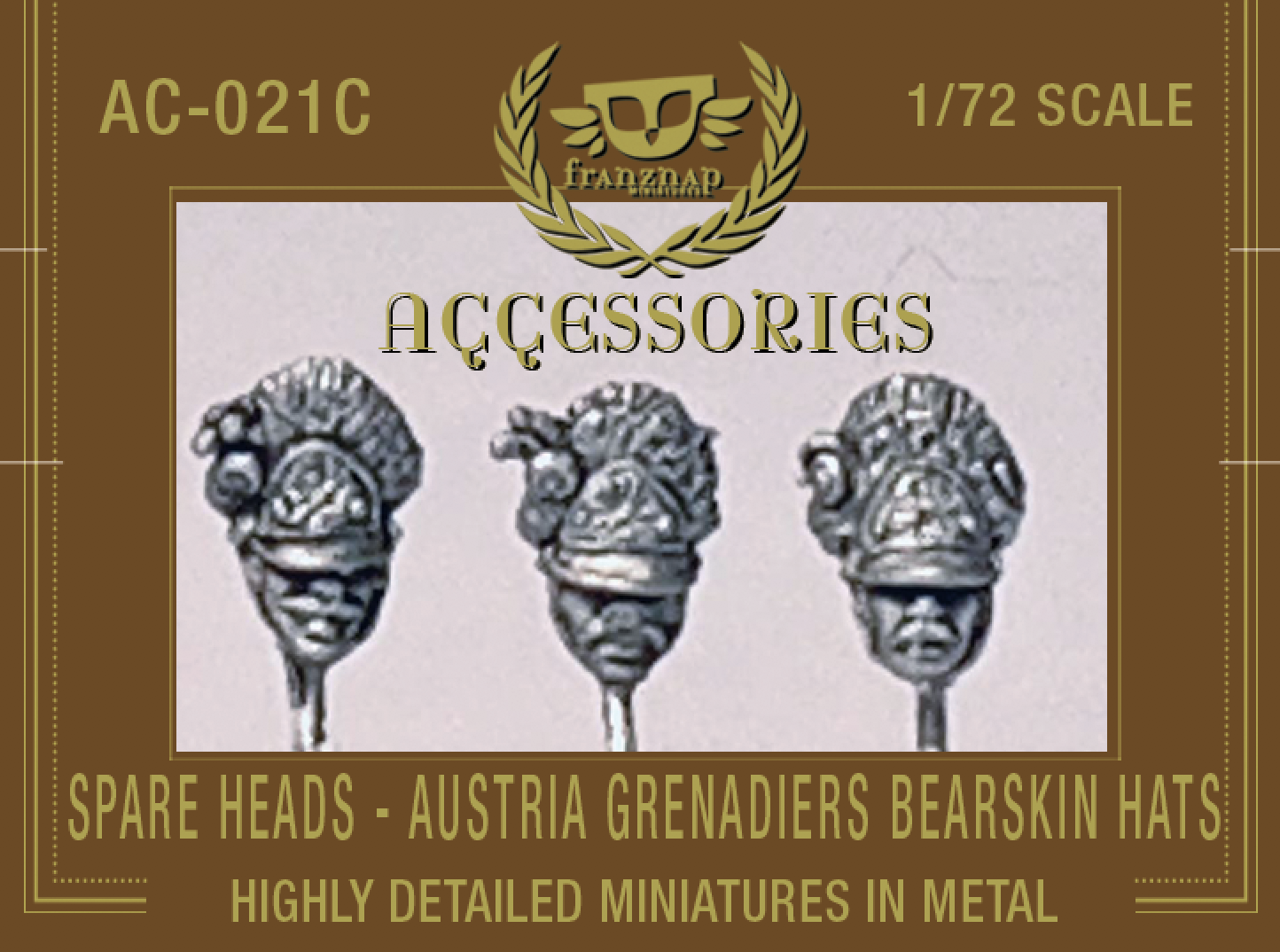 AC-021C SPARE HEADS Austria Infantry Grenadiers Bearskin Hat