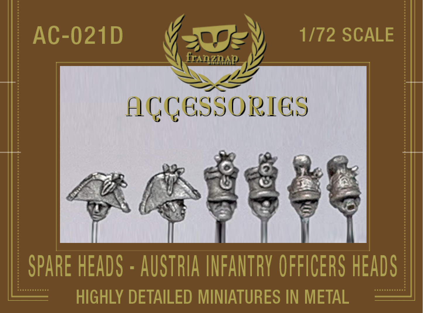 AC-021D SPARE HEADS Austria Infantry Officers Heads