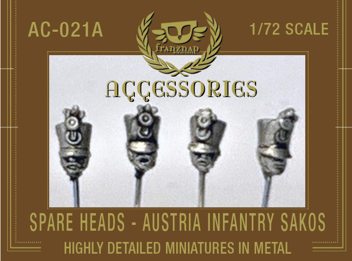 AC-021A SPARE HEADS Austria Infantry Sakos