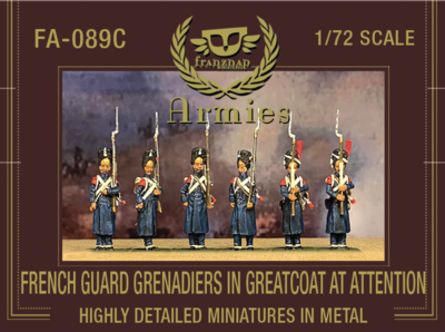 FA-089C French Guard Grenadiers/Chasseurs in Greatcoat at attention
