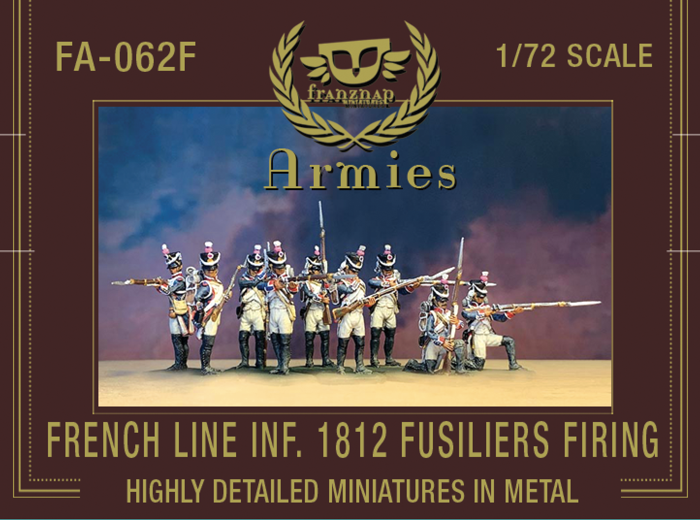 FA-062F French Line Infantry 1812 Fusiliers in Firing Line