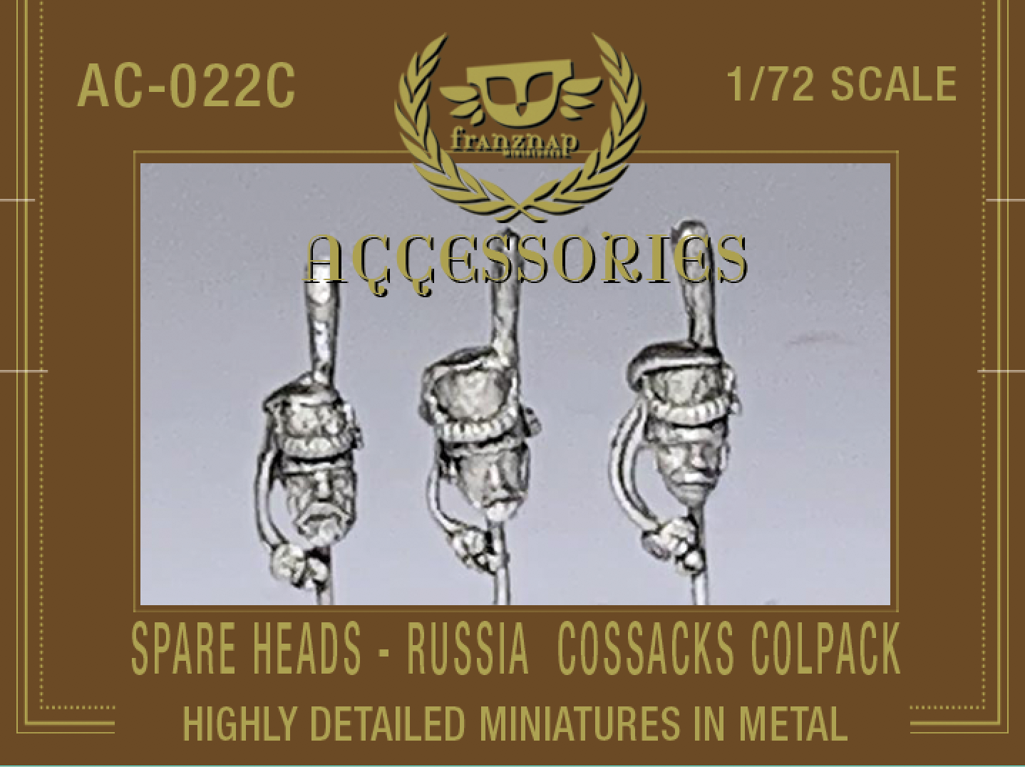 AC-022C SPARE HEADS Russia Cossacks Colpack