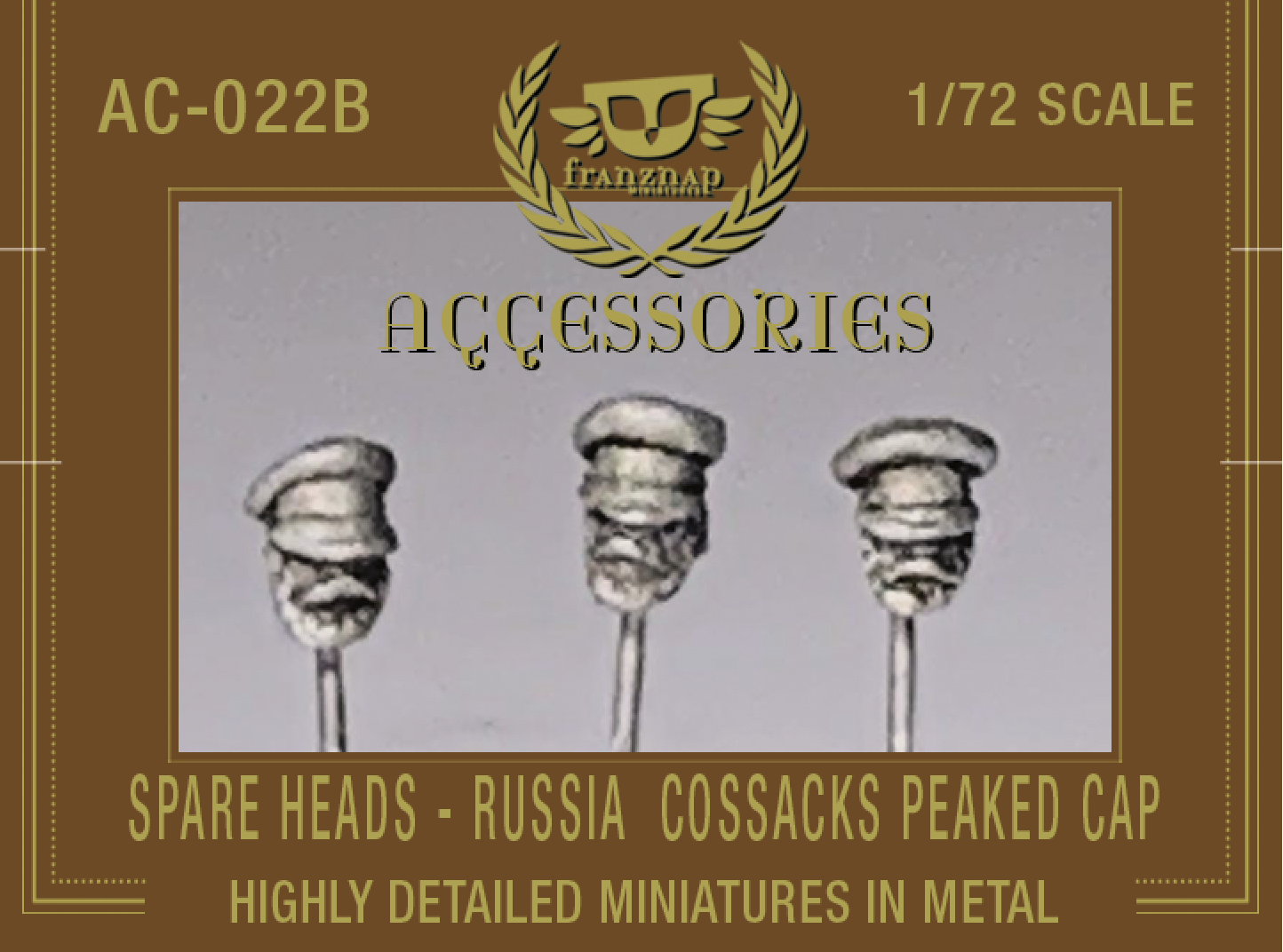 AC-022B SPARE HEADS Russia Cossacks Peaked Cap