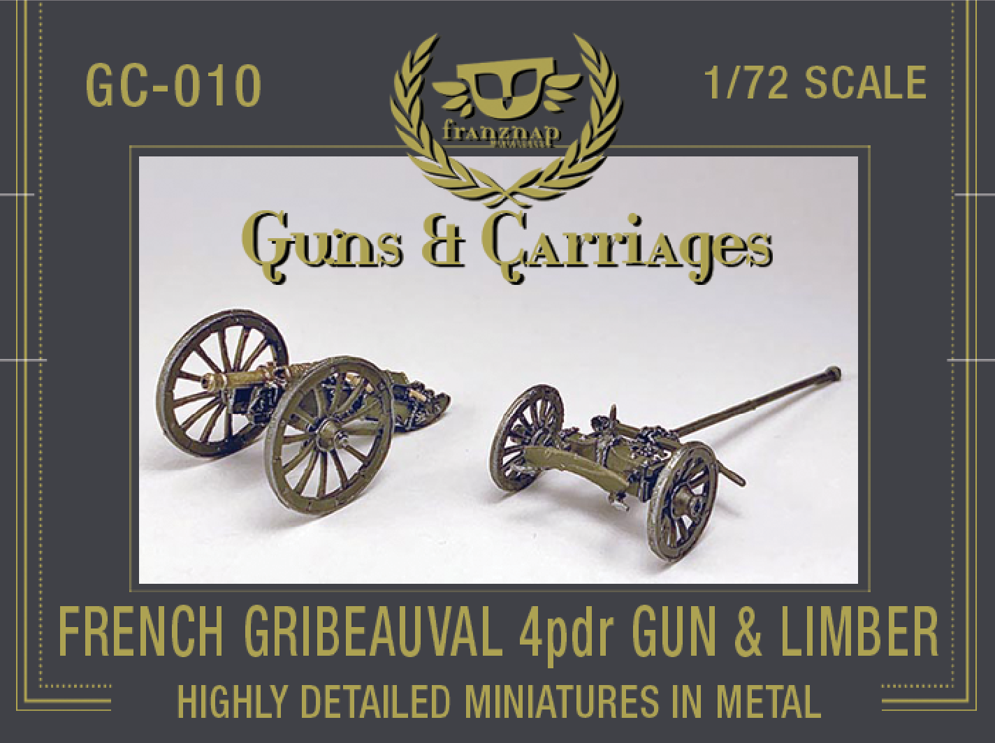GC-010 French Gribeauval 4pdr Gun and Limber