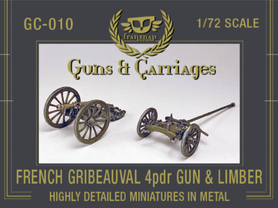 GC-010 French Gribeauval 4pdr Gun and Limber