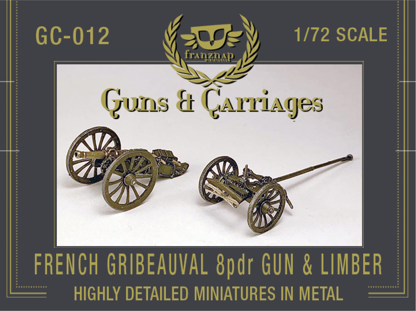 GC-012 French Gribeauval 8 pdr Gun and Limber