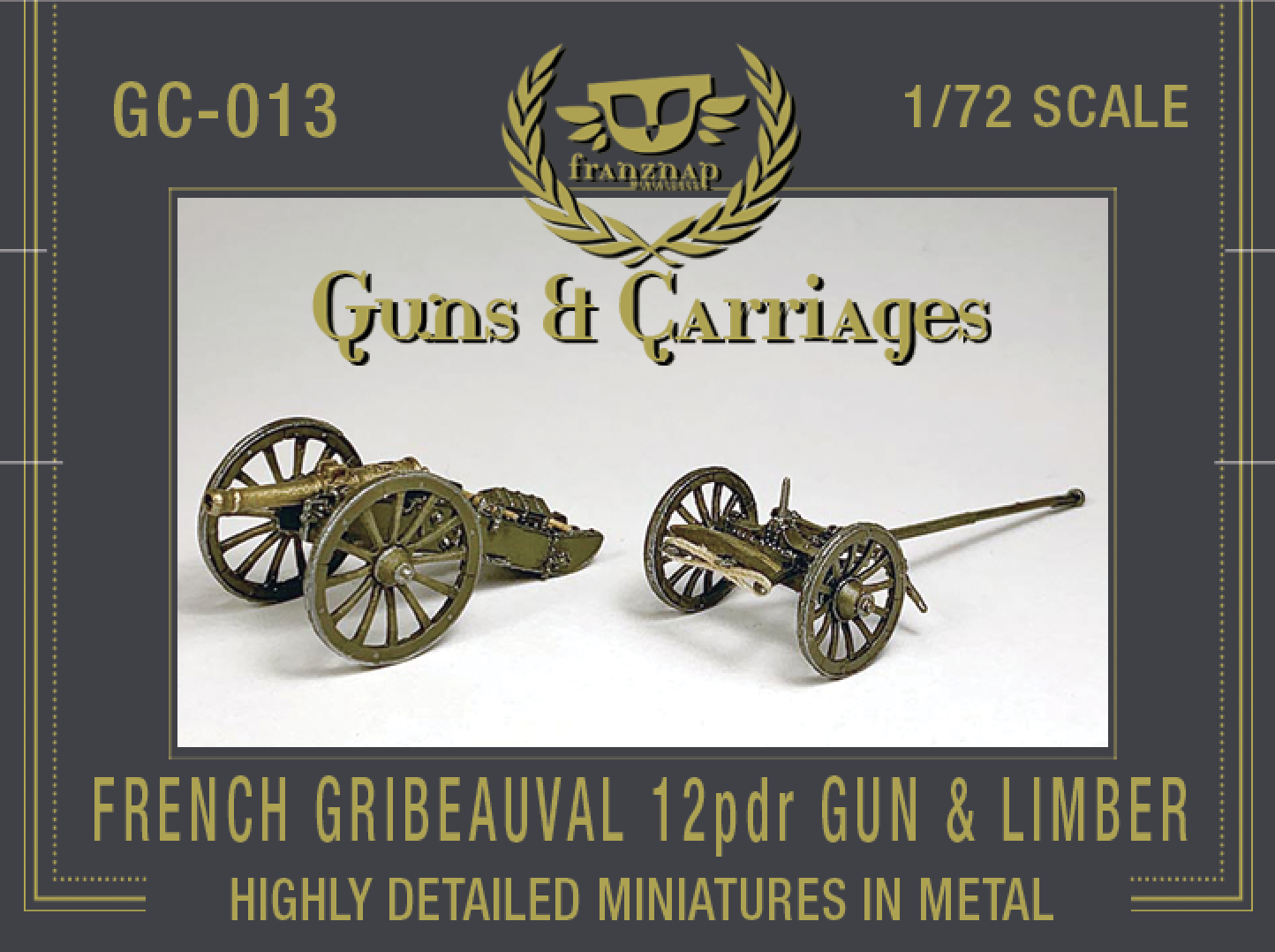 GC-013 French Gribeauval 12 pdr Gun and Limber