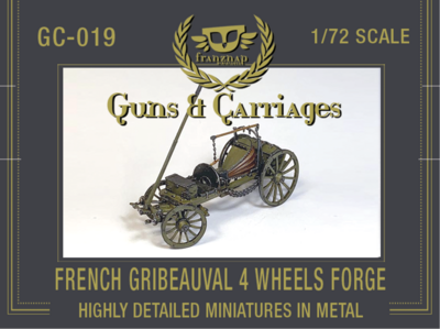 GC-019 French Gribeauval 4 Wheels Forge de Campagne