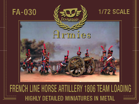 FA-030 French Line Horse Artillery 1806 Team Loading