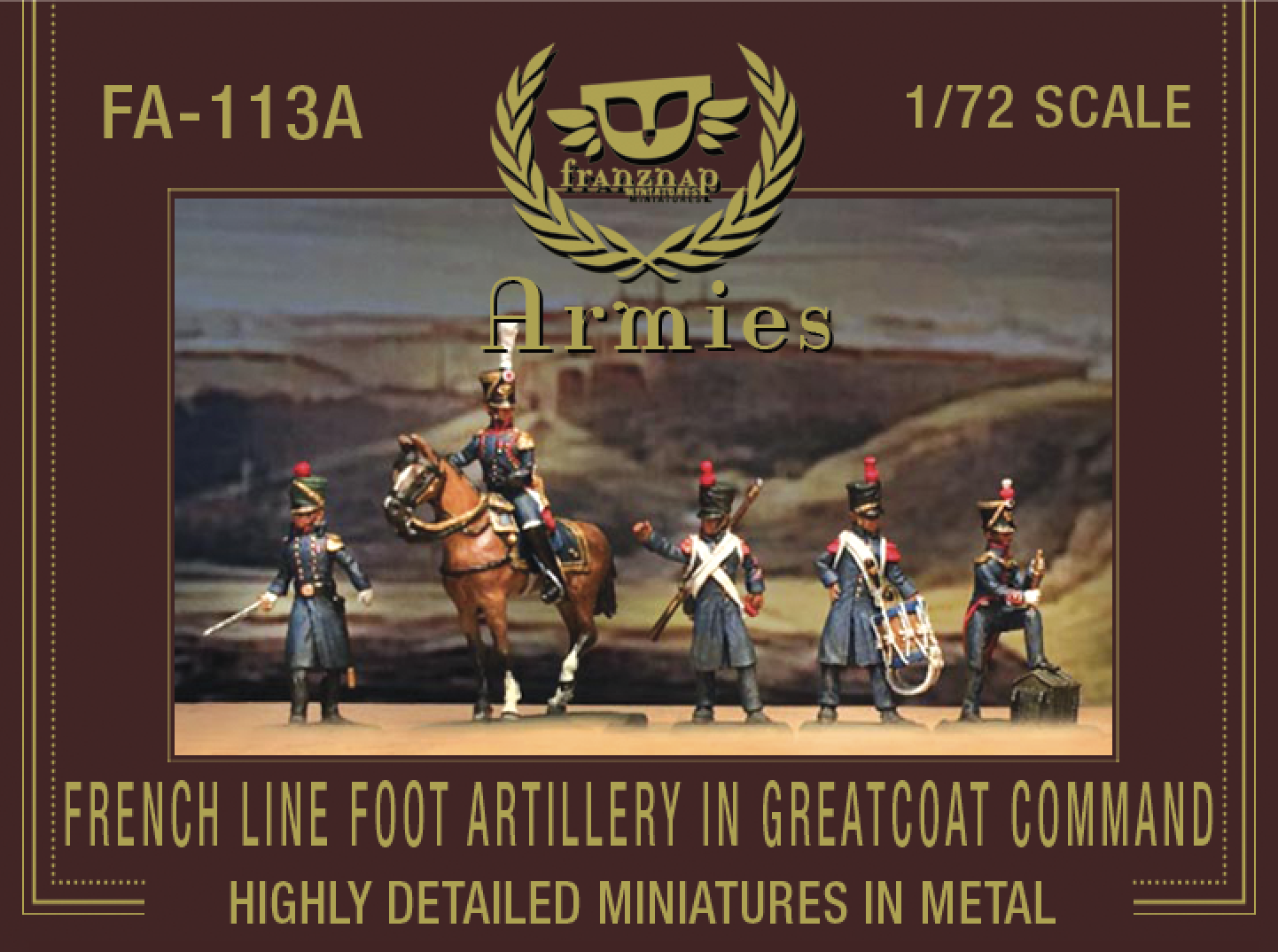 FA-113A French Line Foot Artillery in Greatcoat Command