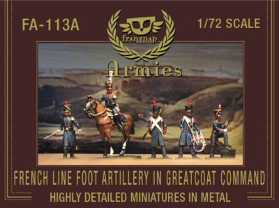 FA-113A French Line Foot Artillery in Greatcoat Command